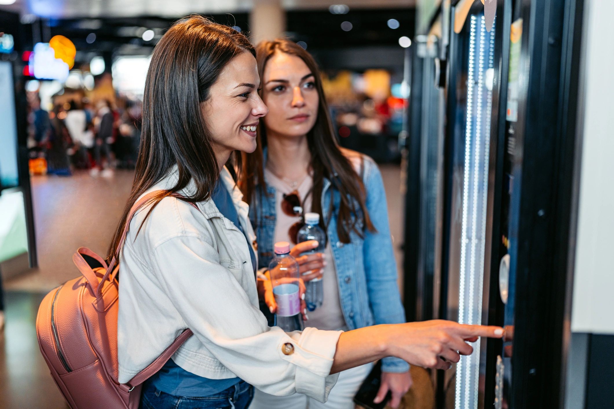 beverage vending machine in school