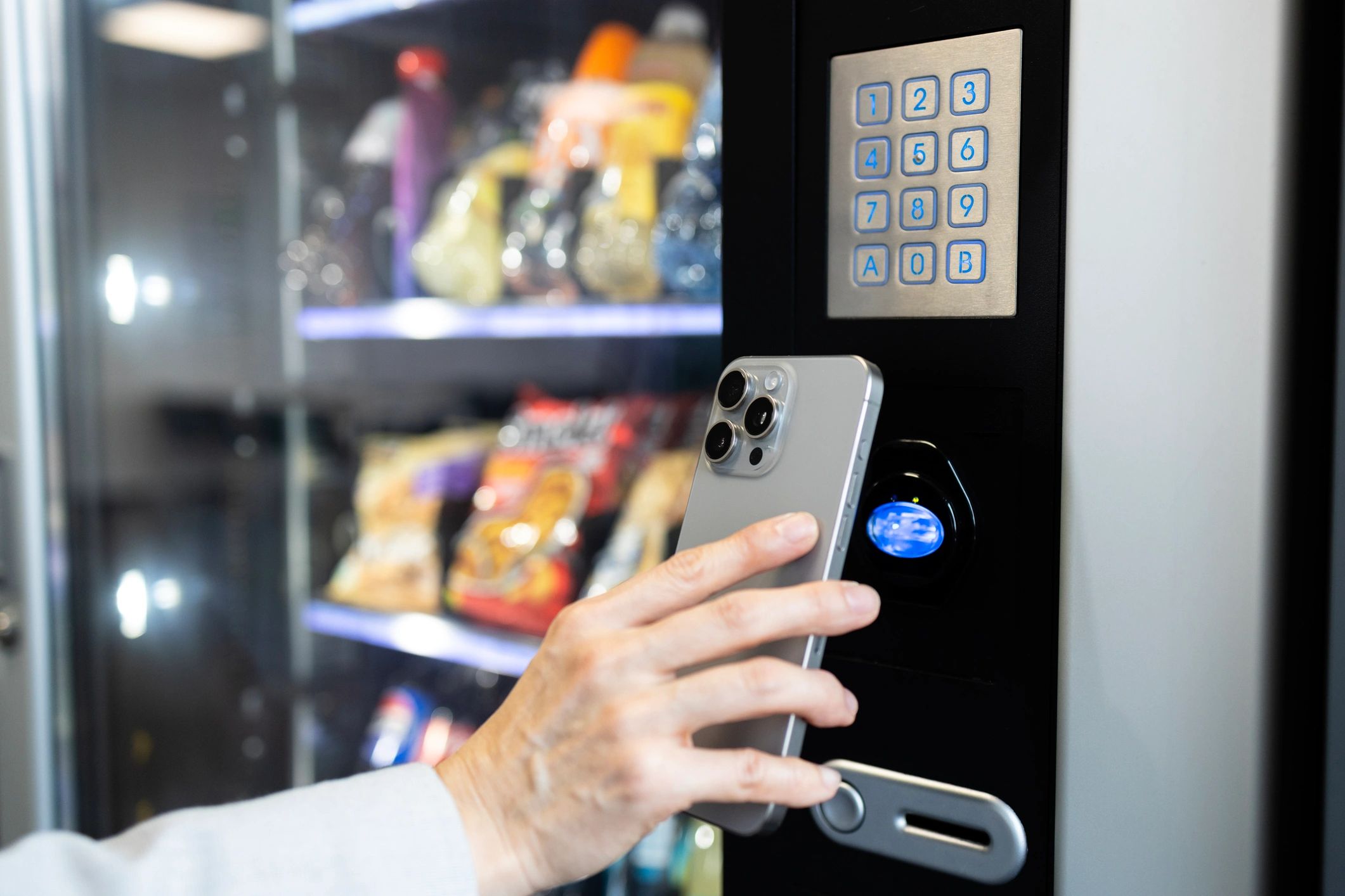 modern vending machine in office