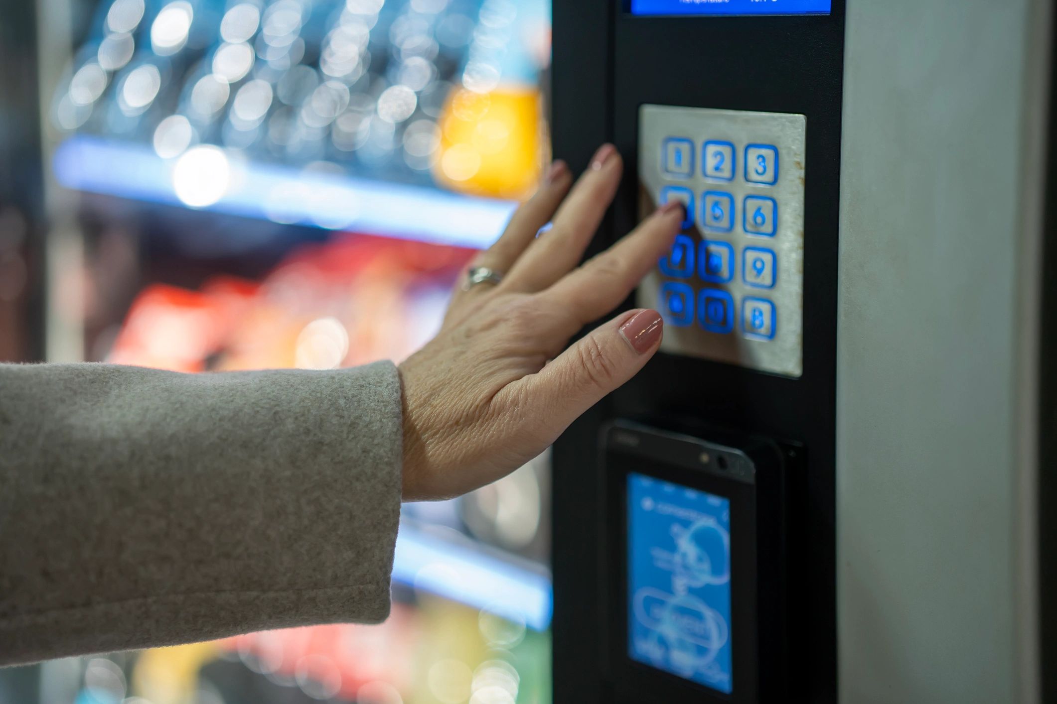 sleek vending machine